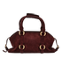 Farringdon Small Bag, &pound;695, Handbags, Burgundy, Suede, Back view